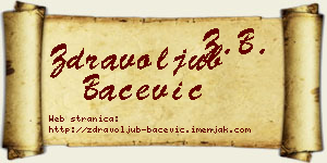 Zdravoljub Bačević vizit kartica